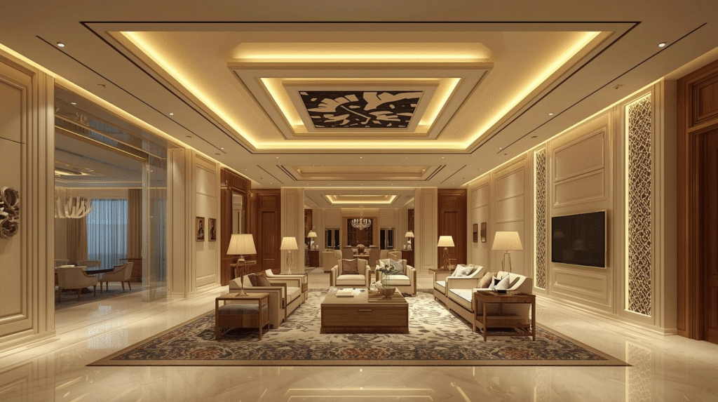 جبس بورد للصالات الواسعة