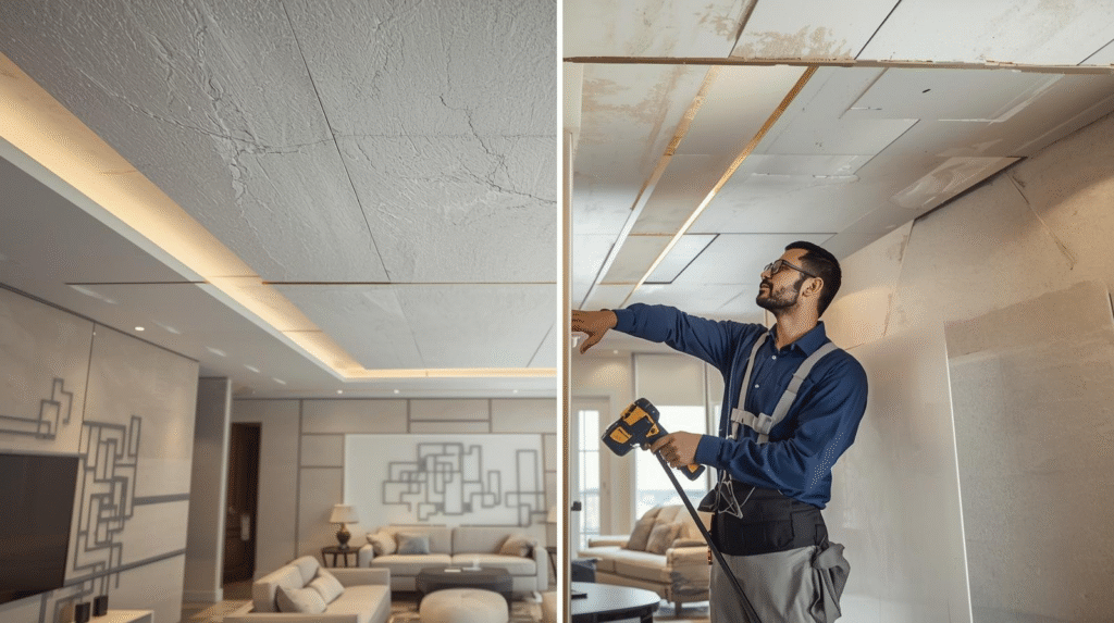 أخطاء شائعة في تركيب الجبس بورد